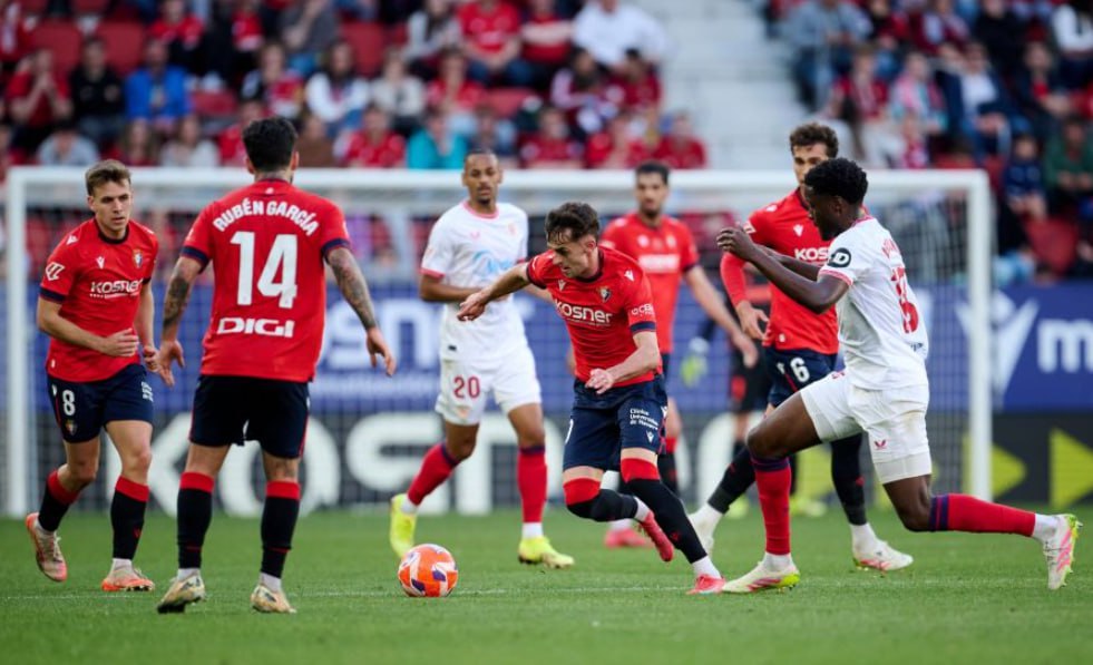 Osasuna vs Sevilla (00:00 &#8211; 25/04) | Xem lại trận đấu